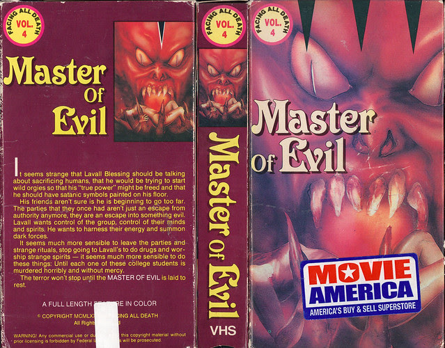Master Of Evil (VHS Box Art)