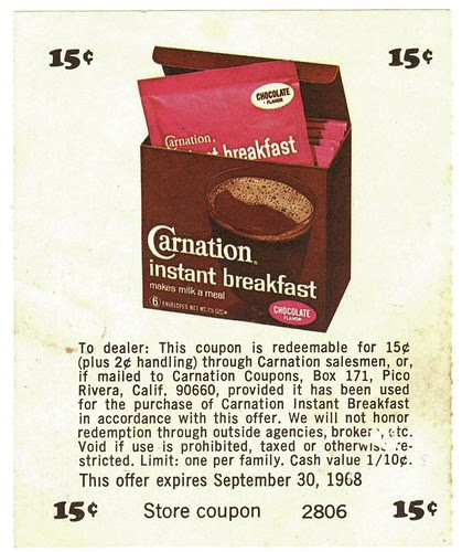 CARNATION INSTANT BREAKFAST NUTRITION FACTS | CARNATION ...