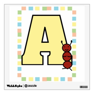 A is for Ant Wall Decal