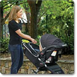 BRITAX B-AGILE Stroller, Black Lifestyle Shot