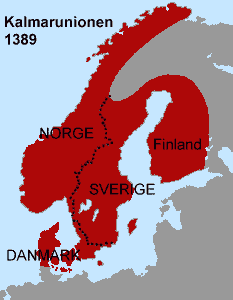 Kalmarunionen Kort kalmarunionen Kalmarunionen Kort