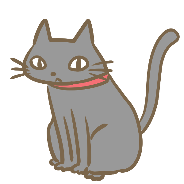 黒猫のイラスト かわいいフリー素材が無料のイラストレイン