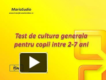 Ppt Test De Cultura Generala Powerpoint Presentation Free To Download Id 7c7742 Nty0n