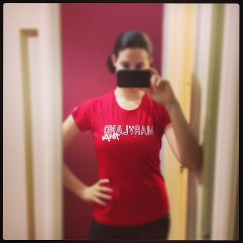 Obviously rocking my Terps gear at CrossFit this morning #beatduke