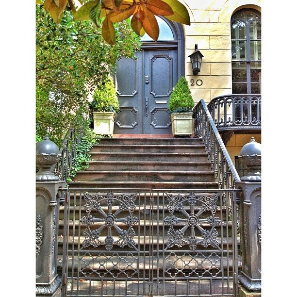 #20 with it's grand wrought iron gate…