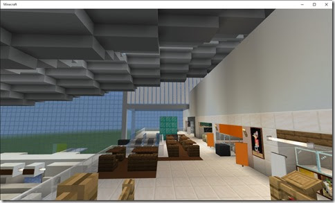 Minecraftで羽田空港第3ターミナル建設 吉野家広場付近を作ってみたの編 地滑小心な羽田空港ブログ