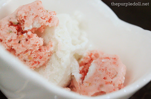 Jello's Vegan Cherry Pistachio and Vanilla Bean Ice Cream