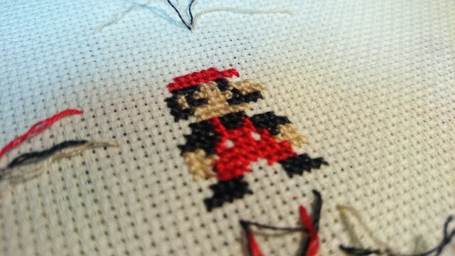 懐かしゲームキャラを再現 クロスステッチでドット絵刺繍 Handful ハンドフル