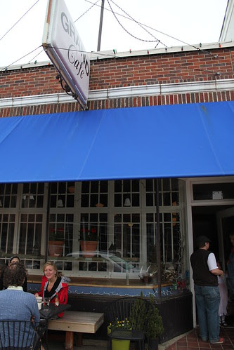 Outside Grand Cafe