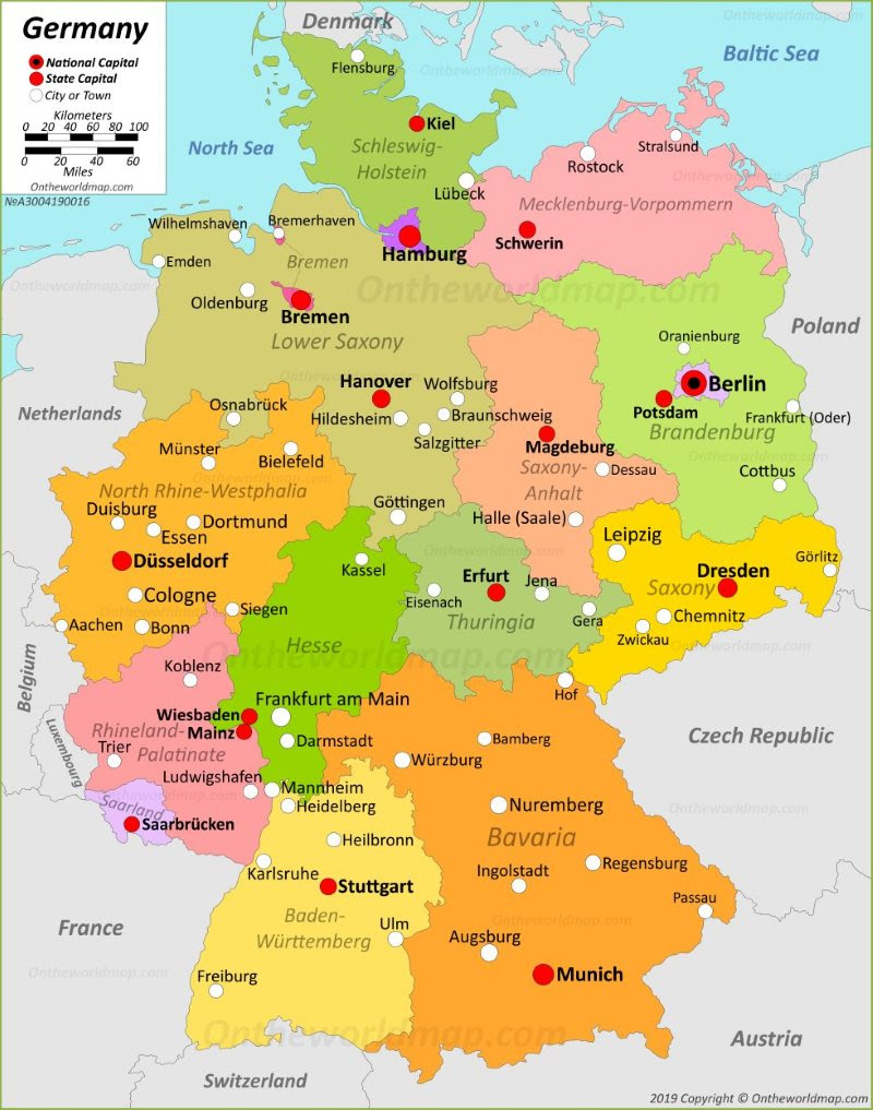 Map Of Germany In  Germany Maps | Maps of Germany