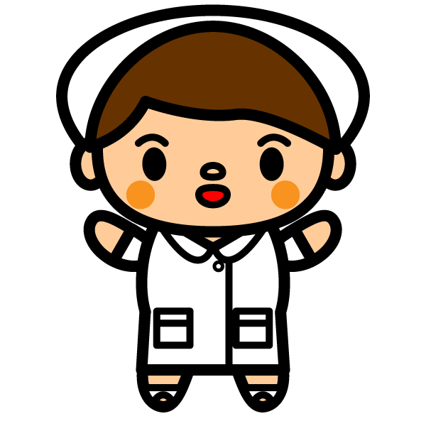かわいい看護師 看護婦 の無料イラスト 商用フリー オイデ43