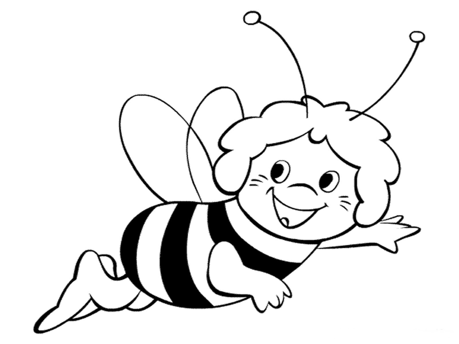 Bees Coloring Pages Realistic
