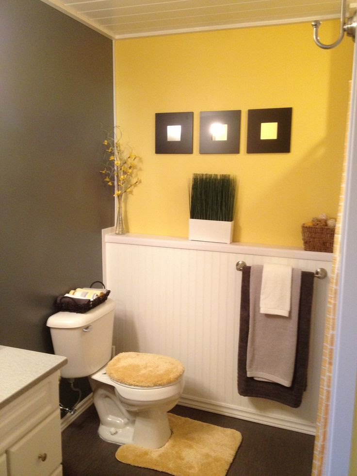 Grey and yellow bathroom ideas Half bath Pinterest Grey and yellow bathroom ideas Half bath Pinterest