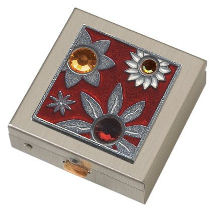 Red Gem Garden Small Pill Box
