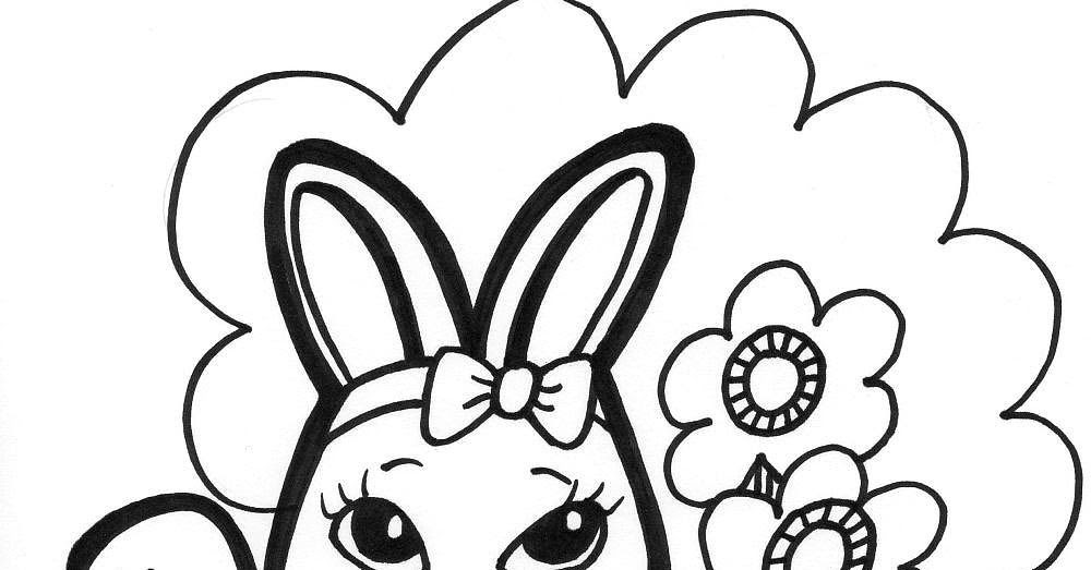 Download Cute Rabbit Coloring Page - Coloring Home