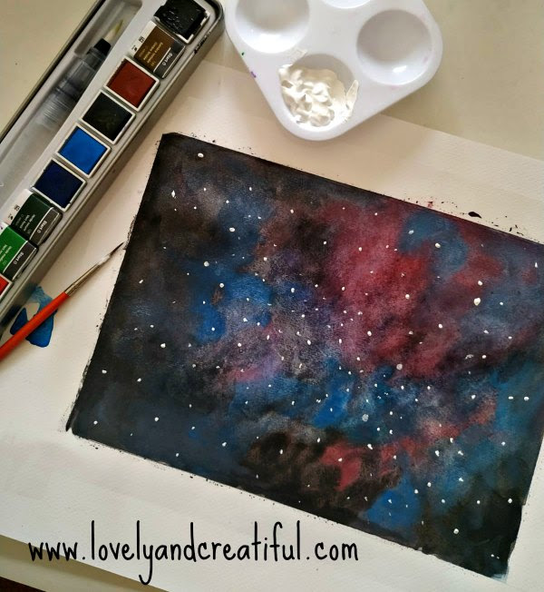 Pintar un Universo con Acuarelas | Lovely And Creatiful