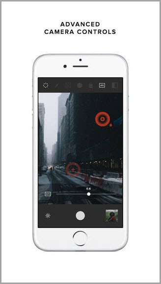 advanced camera controls for instagram apps