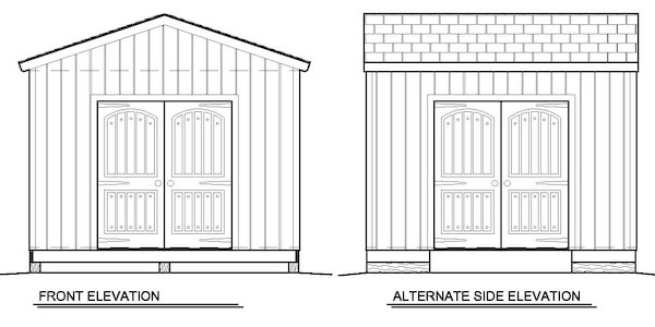 12x12 Shed Plans | Gable Shed | Storage Shed Plans| icreatables.com