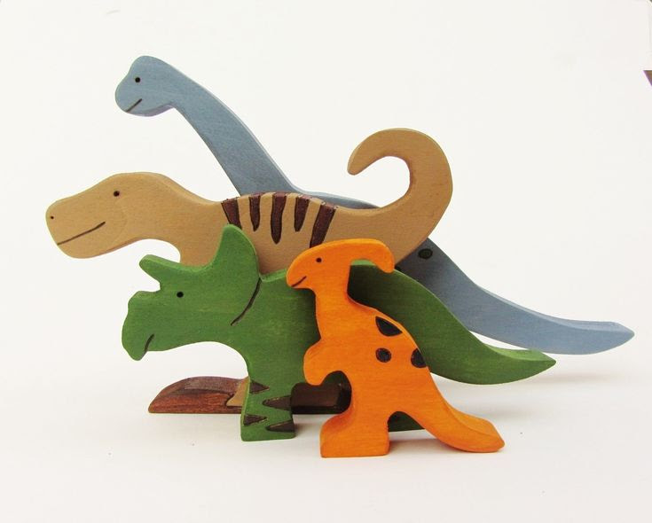 Imagination Kids shop. Cute unique wooden toys. Wooden Dinosaur Toy 