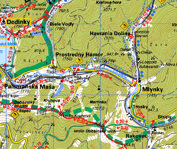 turisticka mapa vysoke tatry Mlynky   Turistická mapa 1:50000 turisticka mapa vysoke tatry