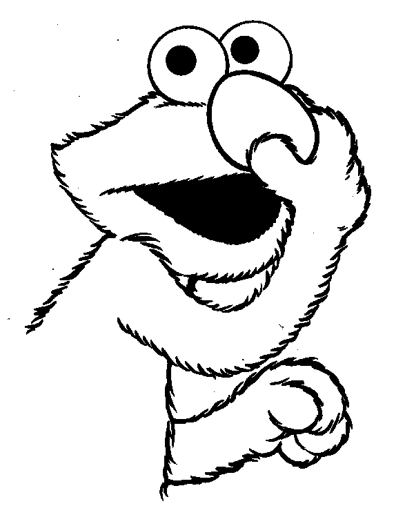 Elmo Colouring Sheets 3