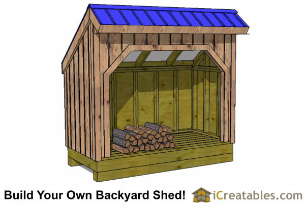 Firewood Shed Plans - DIY Wood Bins - Easy to Build Wood ...