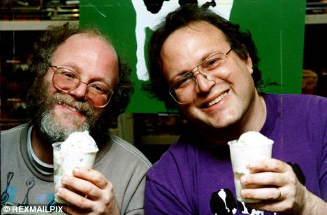 Joksters: L-R, Ben Cohen and Jerry Greenfield of Ben & Jerry have long been known for whimsical flavours