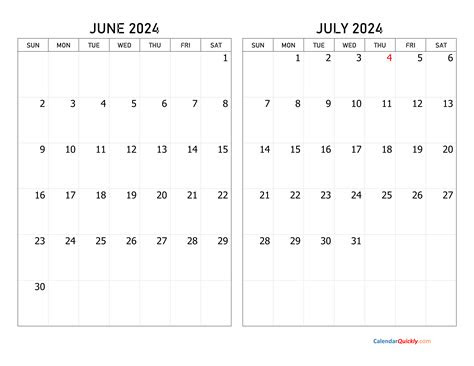Listed on jul 7, 2023. june and july 2024 calendar calendar quickly