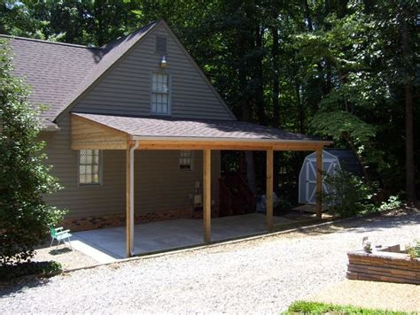 attached carport    carport patio lean