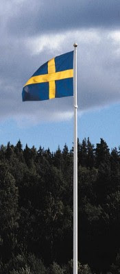 Den stolta blågula flaggan