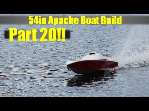 54in Rc Apache Race Boat Build Part 20!! - YouTube