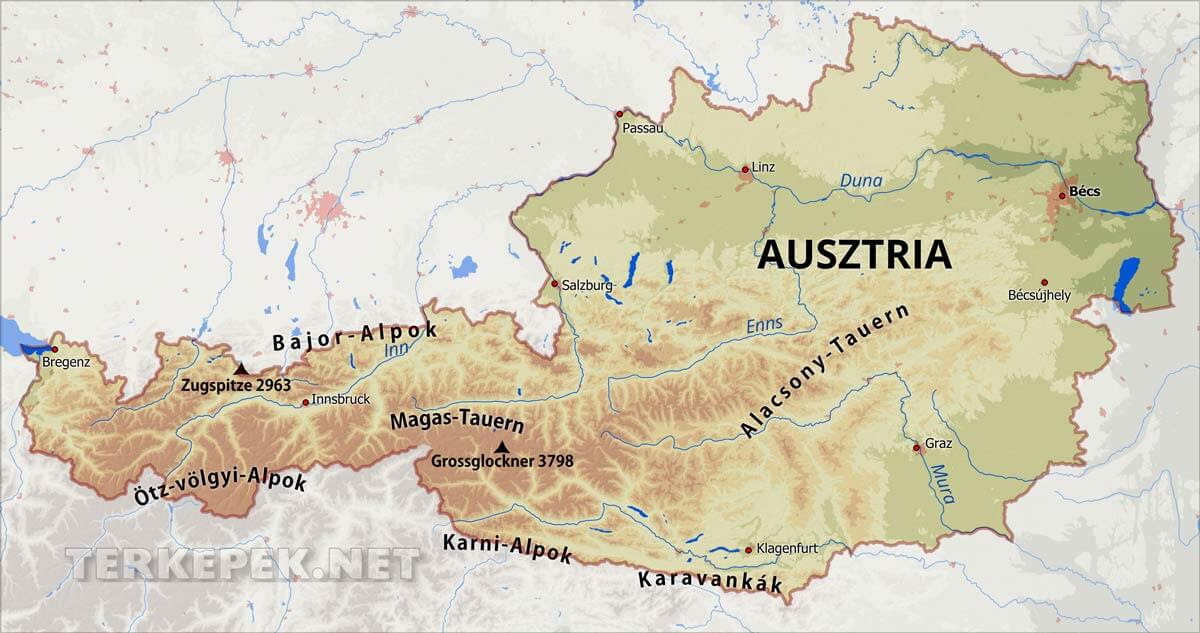 ausztria térkép graz Ausztria Terkep Graz ausztria térkép graz