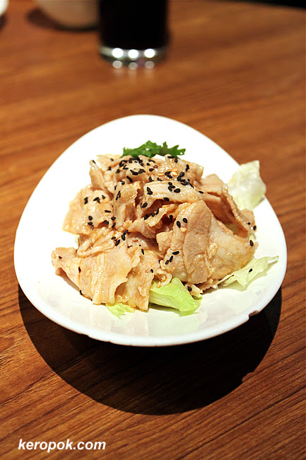 Sliced Pork with Garlic Sauce