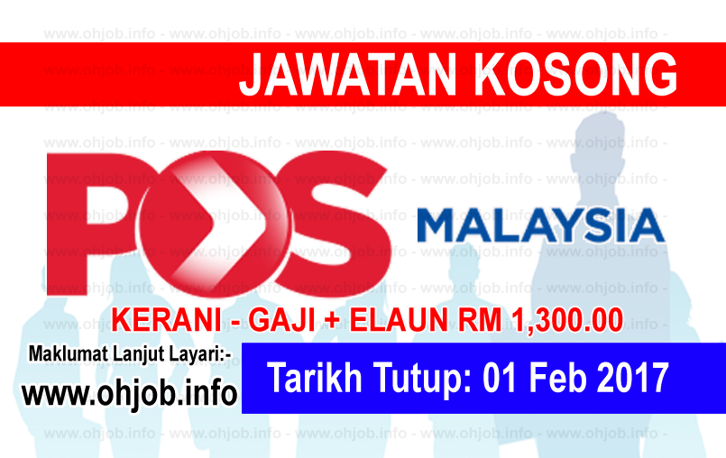 Jawatan Kerja Kosong Pos Malaysia Malaysia logo www.ohjob.info februari 2017