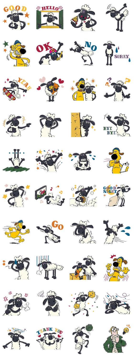 ひつじのショーン Lineスタンプ検索 Starcher スターチャー