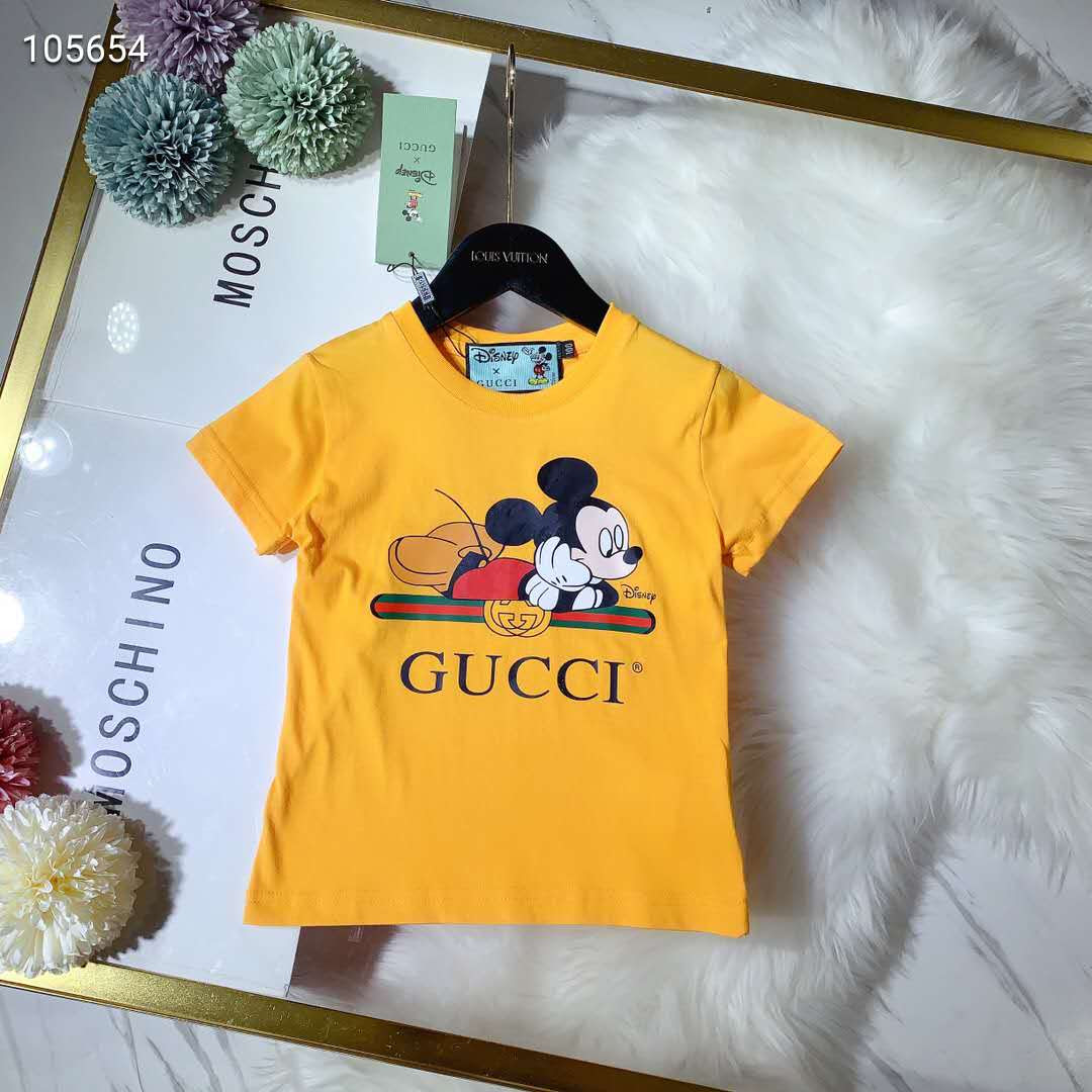 ブランド グッチ 子供服 Tシャツ 人気 Gucci キッズ 半袖 男の子 パロディー オシャレ Gucci ティシャツ 女の子