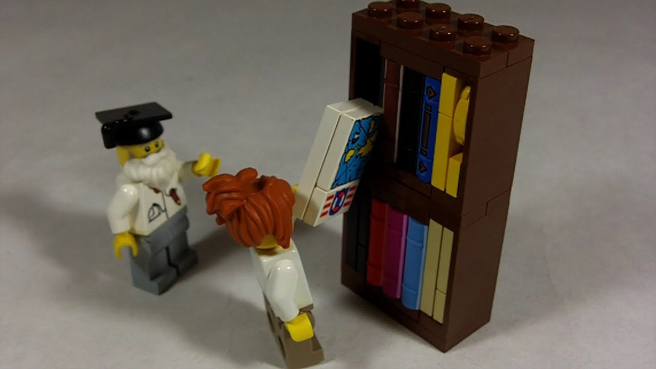 How To Build: LEGO Bookshelf - YouTube