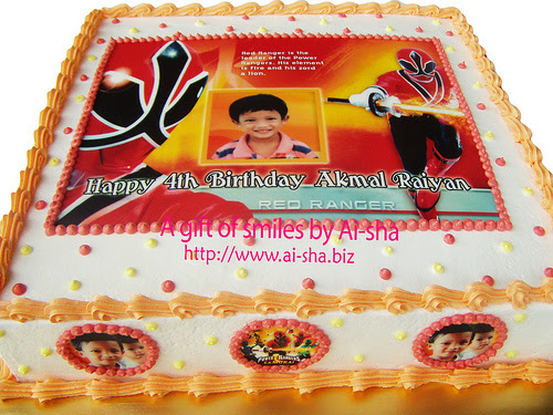 Birthday Cake Edible Image Power Rangers