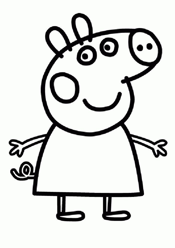 Free Peppa Pig Clipart Black And White, Download Free Peppa ...