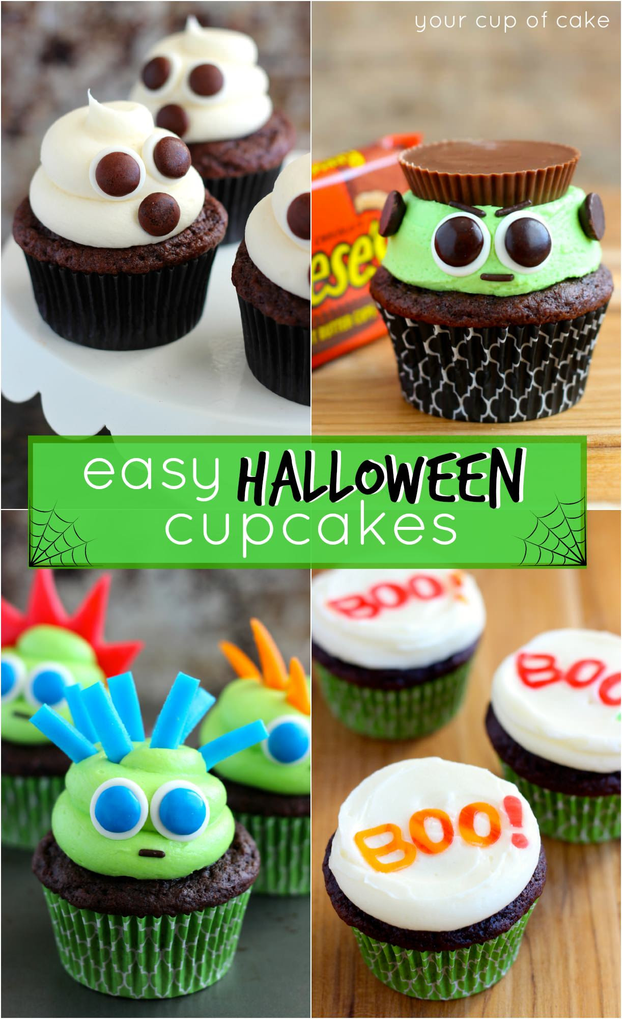 Easy Halloween Cupcake Ideas!  Your Cup of Cake