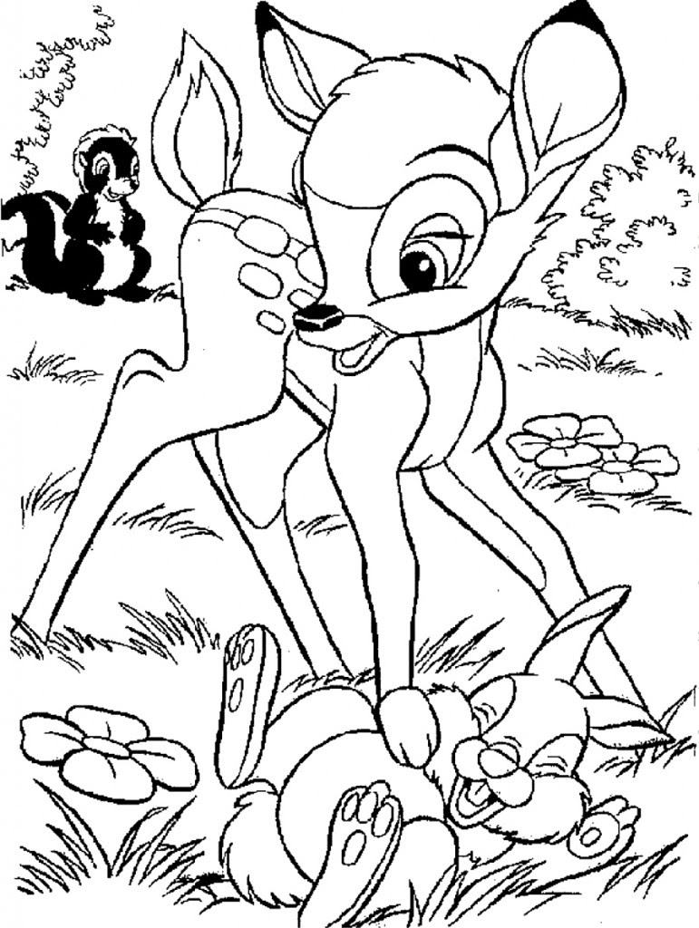 Download Free Printable Bambi Coloring Pages For Kids