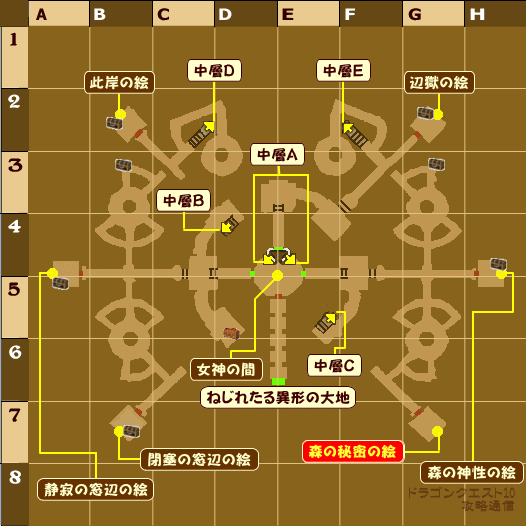 マップデータ レンダーシア大陸 魔幻宮殿 ドラクエ10攻略通信