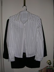 white striped shirt