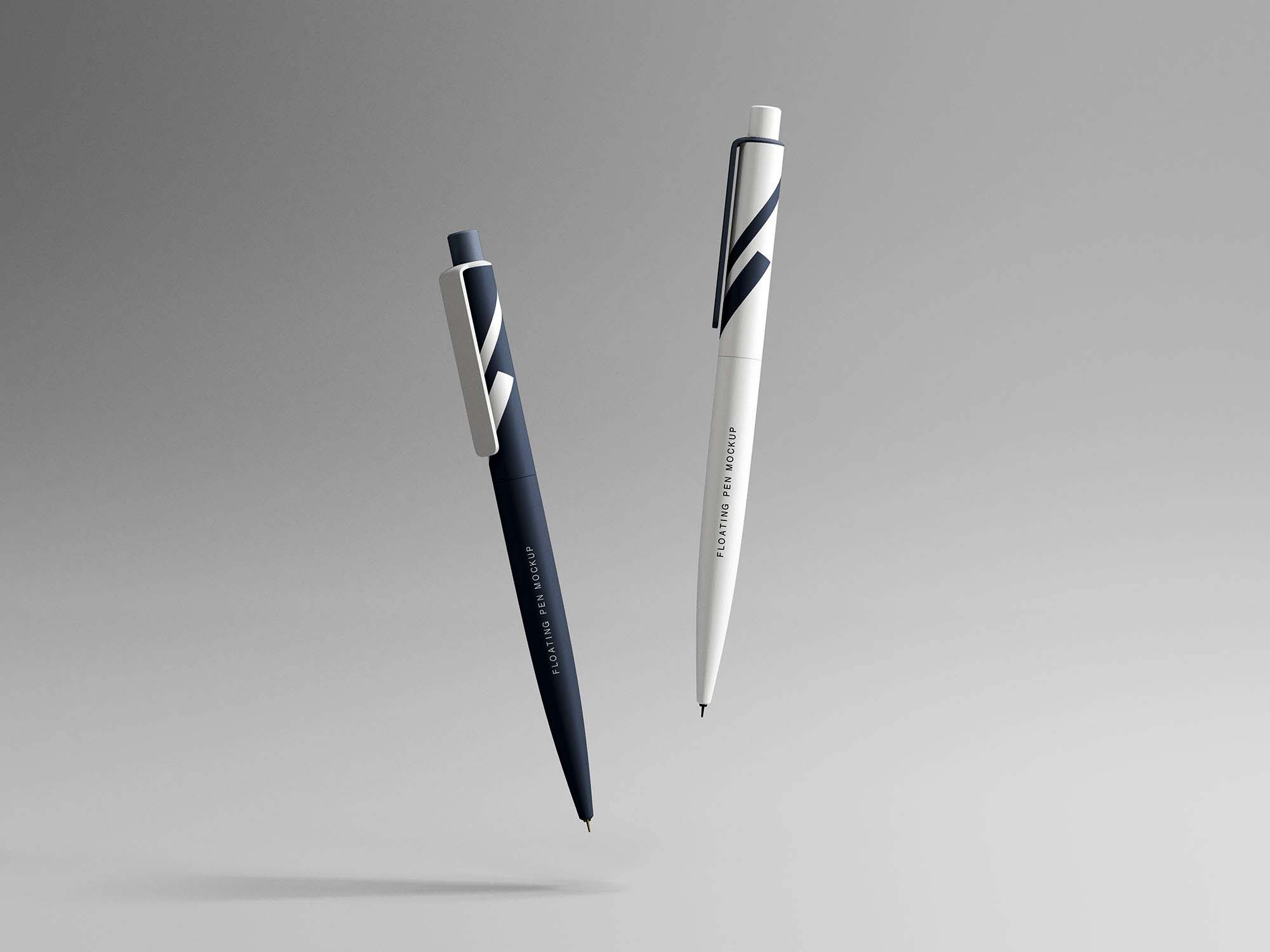 Download Free Floating Pens Mockup Psd