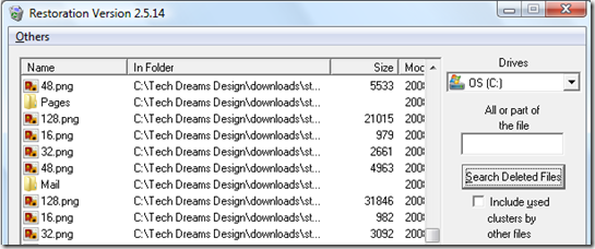 Restoration - Deleted File Restoring Free Appliation