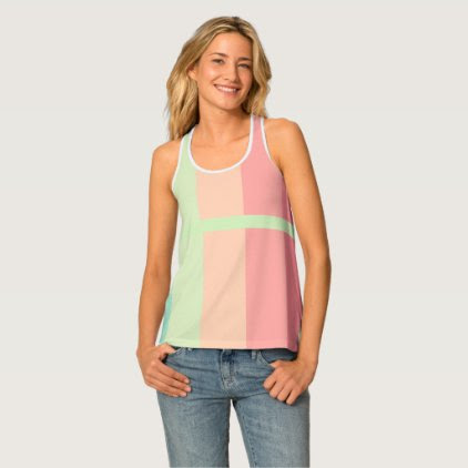 Pretty Pastel Striped Tank Top