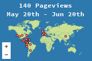 Locations of visitors to this page