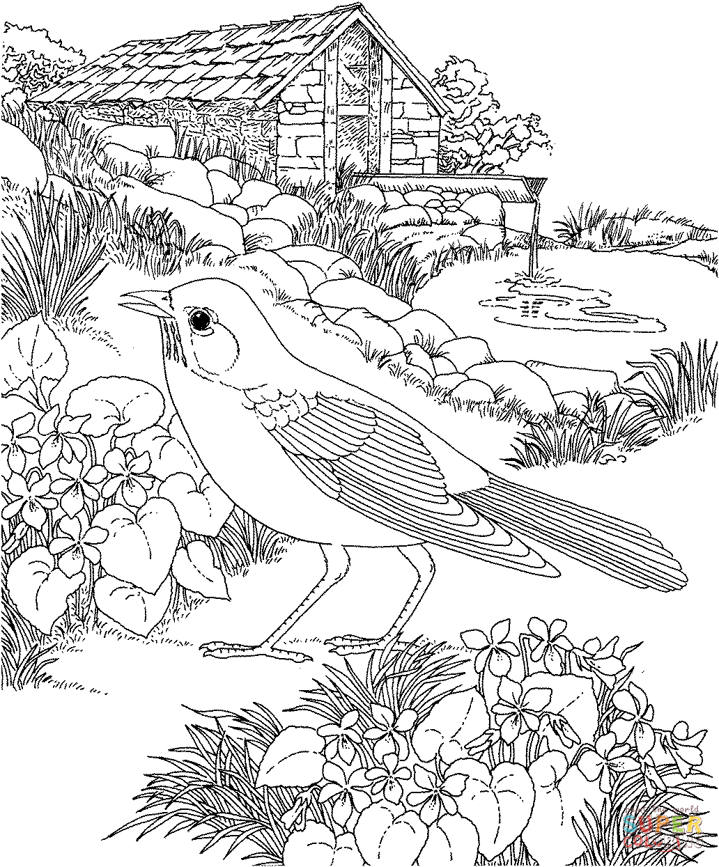 Download Flower garden coloring pages to download and print for free
