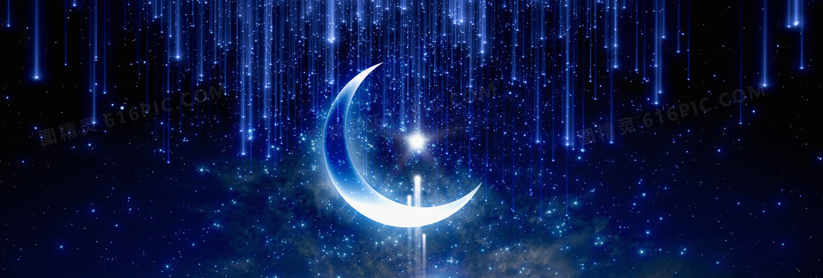 星星月亮背景图片下载 免费高清星星月亮背景设计素材 图精灵