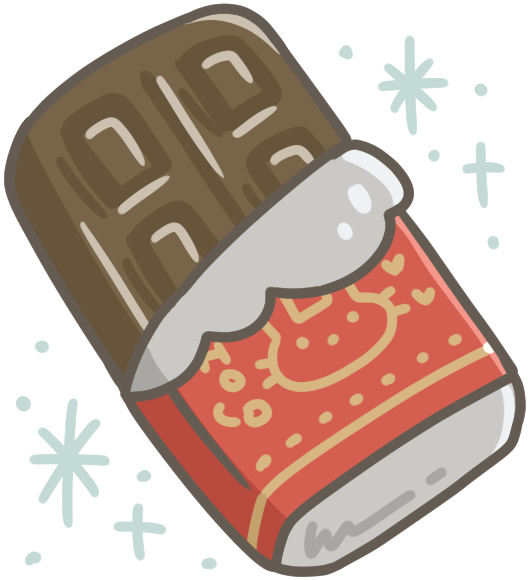 板チョコのイラスト かわいいフリー素材が無料のイラストレイン